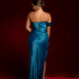 sparkling royal blue mermaid dress