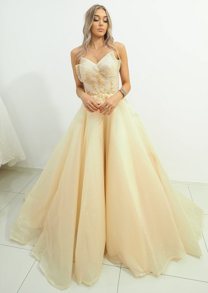 Gold 2024 princess dress