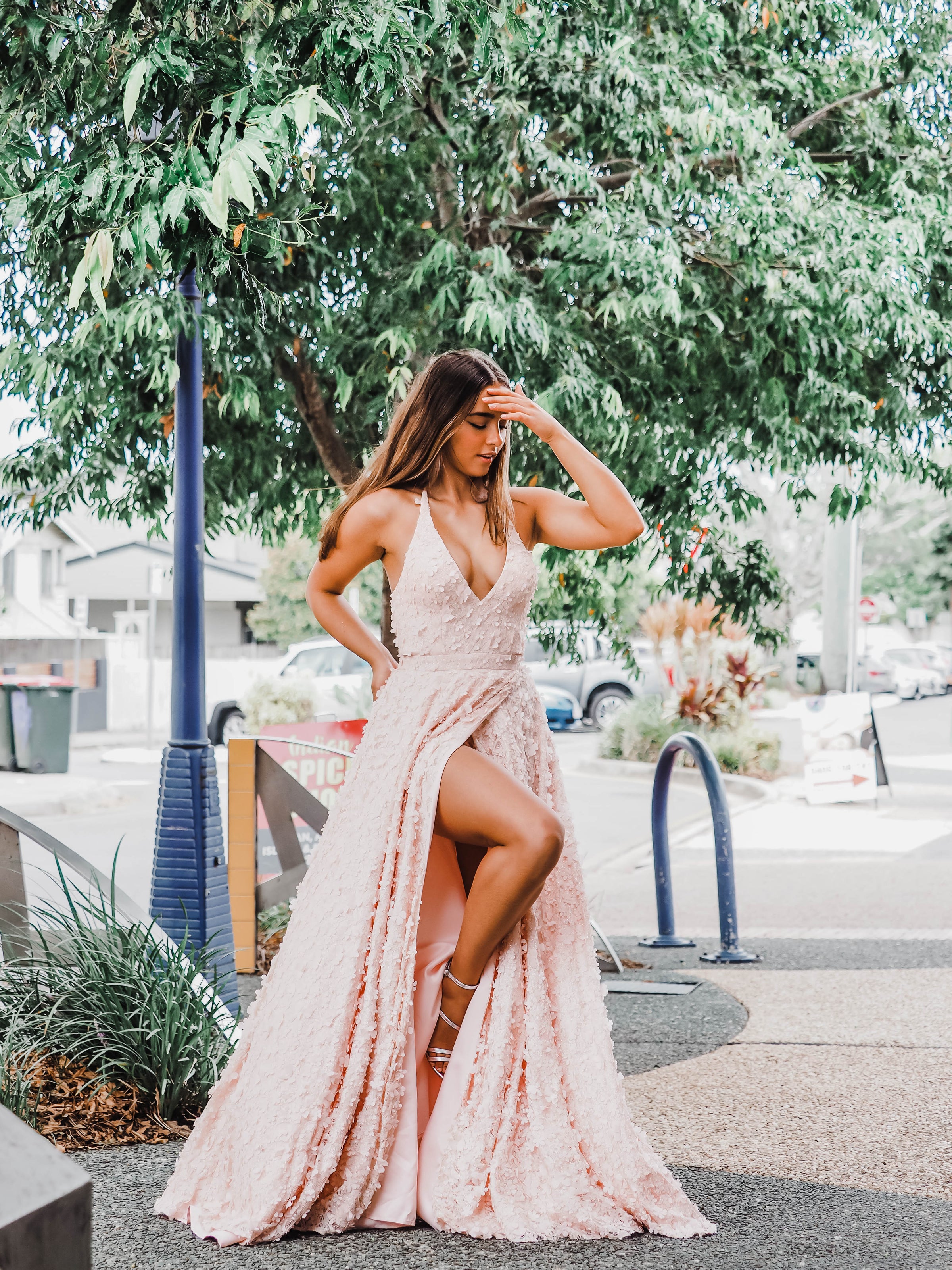 Pastel pink outlet sundress