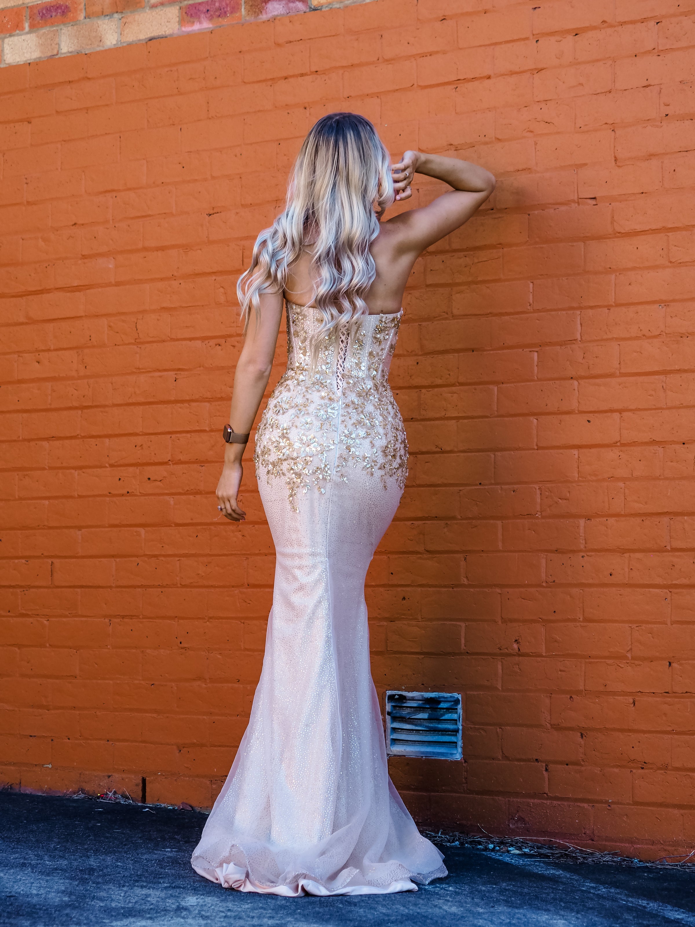 White and gold deals mermaid dress