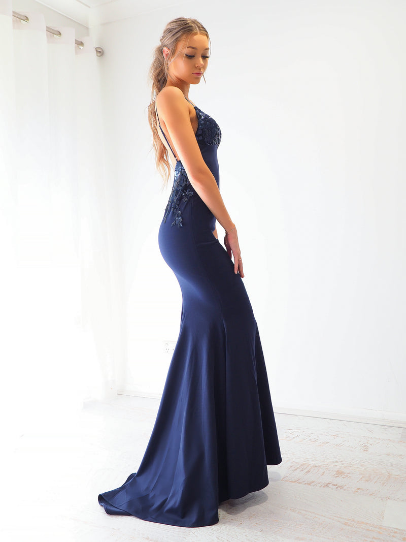 Midnight blue 2024 mermaid dress