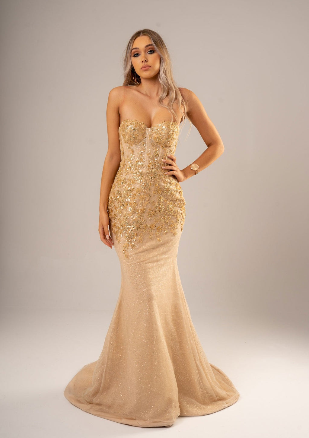 Mermaid dress outlet gold